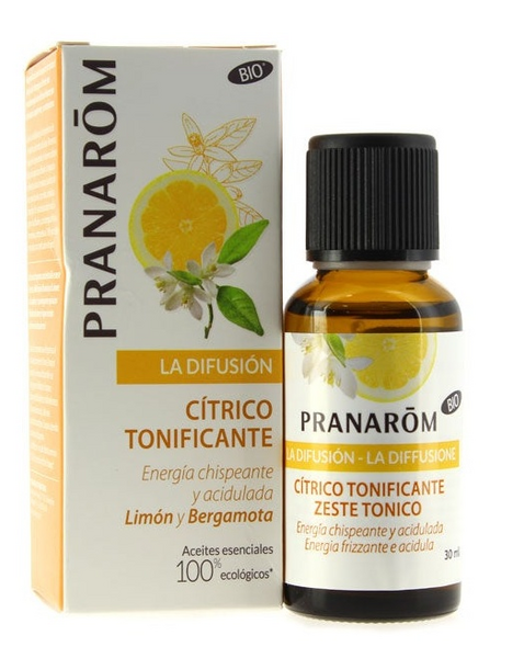 Pranarom Difusión Limón y Bergamota Cítrico Tonificante Bio 30 ml