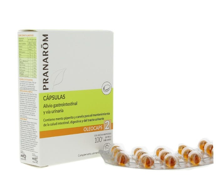 Pranarom Oleocaps Alivio Gastrointestinal y Vía Urinaria 30 Capsulas