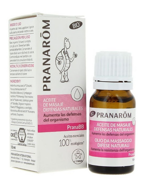 Pranarom PranaBb Aceite de Masaje BIO Defensas Naturales 10 ml.