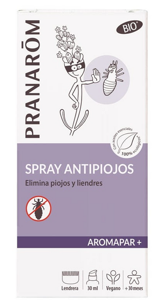 Pranarom Spray Antipiojos Bio 30 ml + Lendrera