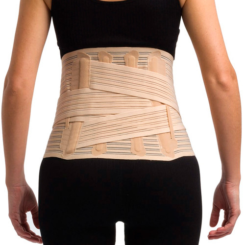 Prim Primspine Care+ Faja Lumbosacra Semirrígida Doble Tensor en Cruce Lumbar Beige Talla M