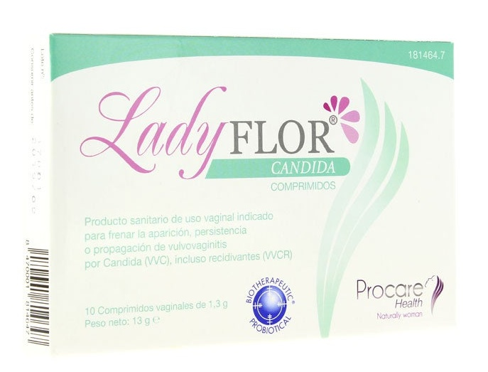 Procare Health Ladyflor Cándida 10 Comprimidos Vaginales