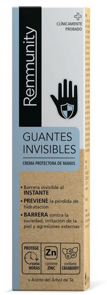 Remmunity Guantes Invisibles Crema Protectora Manos 100 ml