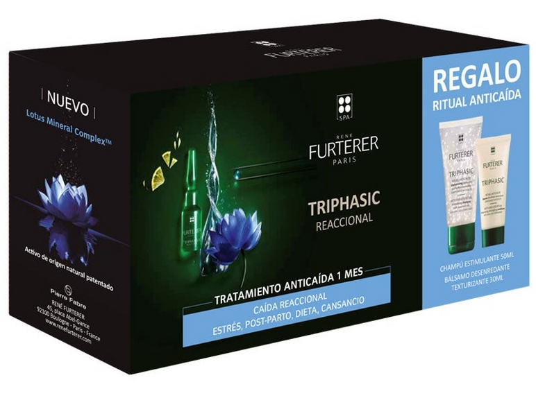 Rene Furterer Triphasic Reaccional 12 x 5,5 ml + 2 REGALOS