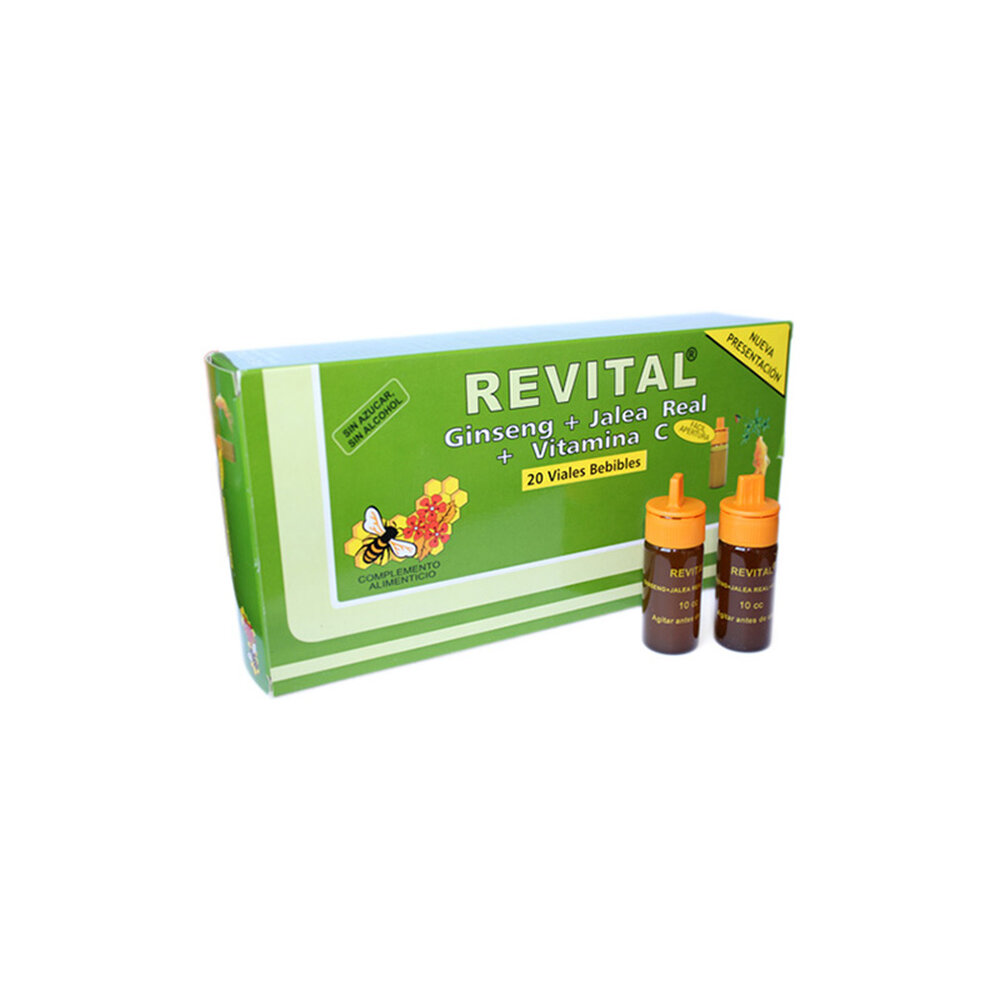 Revital Ginseng + Jalea Real + Vitamina C Ampollas