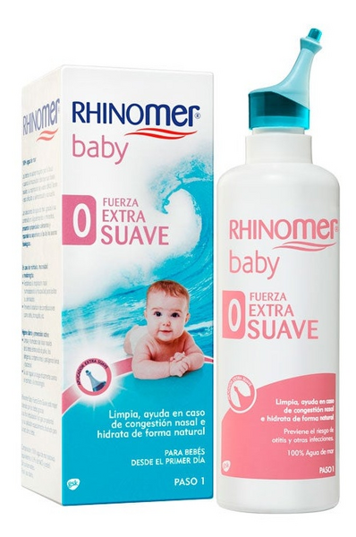 Rhinomer Agua de Mar Baby Fuerza Cero Spray Nasal Extra Suave 115 ml