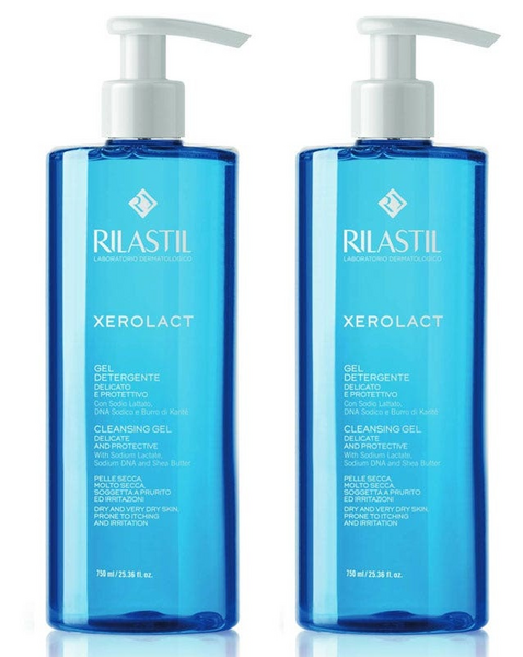 Rilastil Xerolact Gel Limpiador Reparador 2x750ml