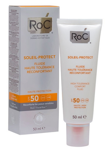 Roc Soleil Protect Fluido Dermocalmante SPF50 Alta Tolerancia 50 ml