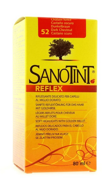 Sanotint Tinte Reflex 52 Castaño Oscuro 80 ml