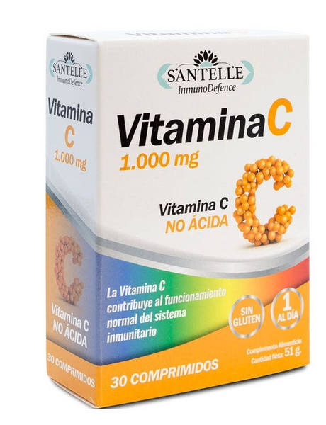 Santelle Vitamina C no ácida 30 Comprimidos