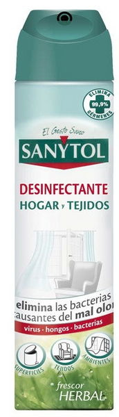 Sanytol Ambientador Desinfectante Hogar y Tejidos 300 ml