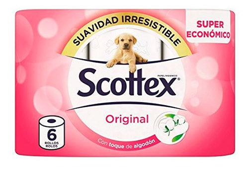 Scottex Original Papel Higiénico 6 uds