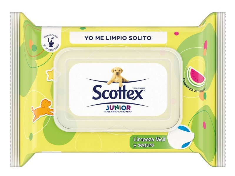 Scottex Papel Higiénico Húmedo Junior 74 uds