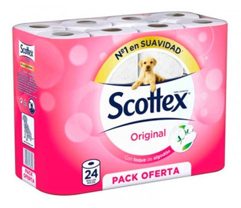 Scottex Papel Higiénico Original 24 uds