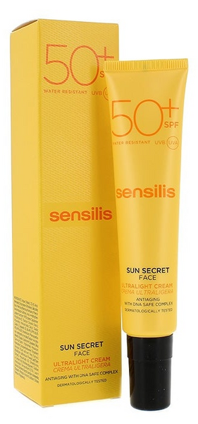 Sensilis Sun Secret Crema Solar Facial Protectora y Antiedad SPF50+ 40 ml