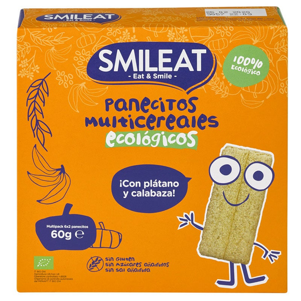Smileat Panecitos Multicereales Ecológicos 60 gr