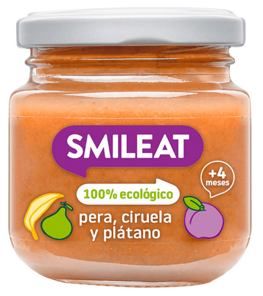 Smileat Tarrito de Tres Frutas 100% Ecológico 130 gr