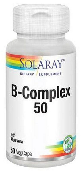 Solaray B Complex 50 Solaray 50 Cápsulas Vegetales