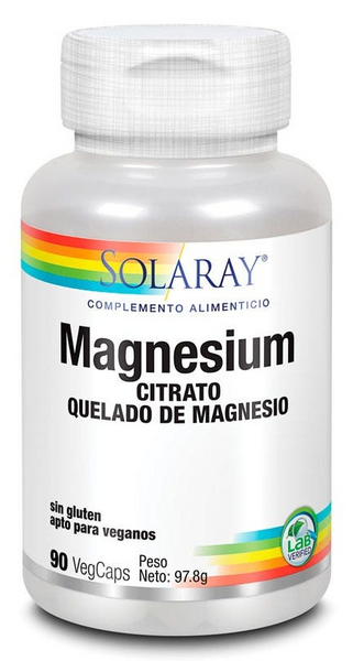 Solaray Magnesio 90 Cápsulas Vegetales