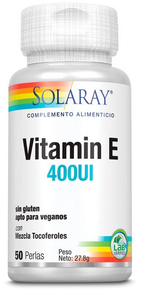 Solaray Vitamina E 400 IU 50 Perlas