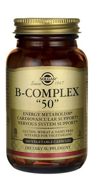 Solgar B-complex ''50'' 100 comprimidos