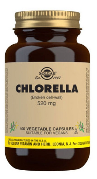 Solgar Clorella 520 mg 100 Cápsulas Vegetales