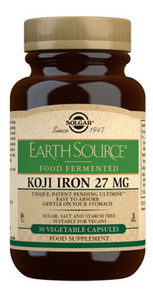 Solgar Earth Source Koji Iron 30 Comprimidos
