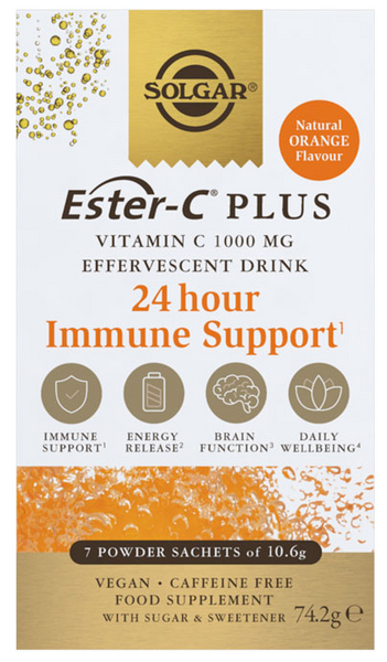 Solgar Ester-C Efervescente 1000 mg Vitamina C 7 Sobres