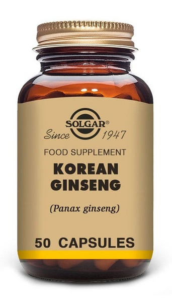 Solgar Ginseng Coreano Solgar 50 Cápsulas Vegetales