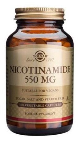 Solgar Nicotinamida 550 mg (vitamina B3) 100 comprimidos