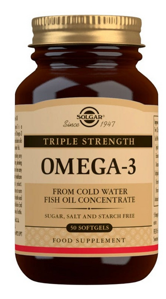 Solgar Omega-3 Triple Concentración 50 Cápsulas
