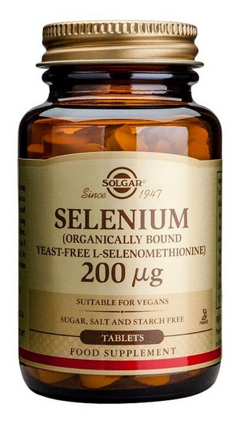 Solgar Selenio 200 mcg (sin levadura) 100 comprimidos