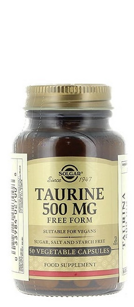 Solgar Taurina 500 mg 50 cápsulas
