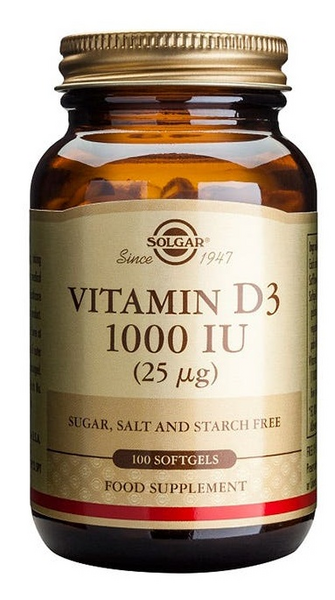 Solgar vitamina D3 1000 UI 100 comprimidos