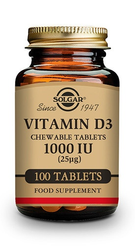 Solgar Vitamina D3 1000 UI 25mg 100 Cápsulas Blandas