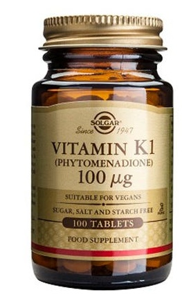 Solgar Vitamina K1 100 mcg 100 comprimidos