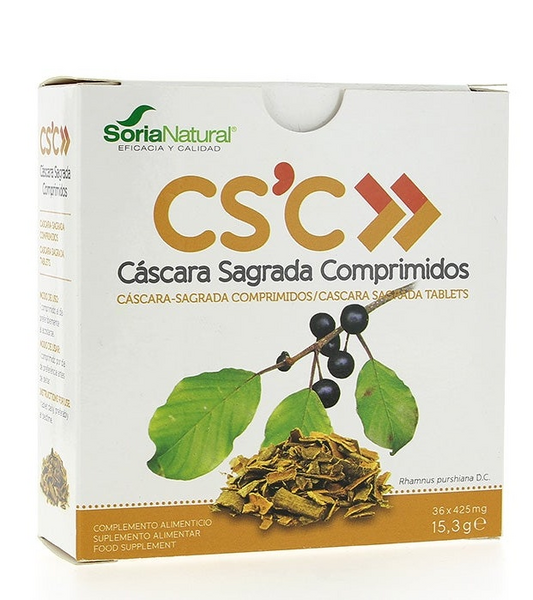Soria Natural Cáscara Sagrada 36 Comprimidos