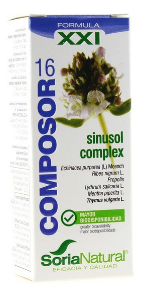 Soria Natural Composor Fórmula XXI 16 Sinusol 25 ml