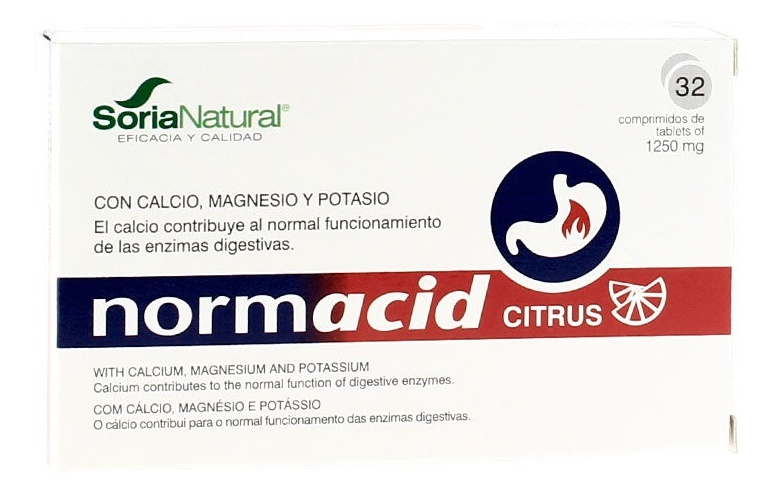Soria Natural Normacid Citrus 32 Comprimidos de 1250 mg