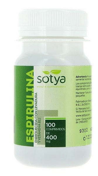 Sotya Espirulina 100 Comprimidos 400 mg