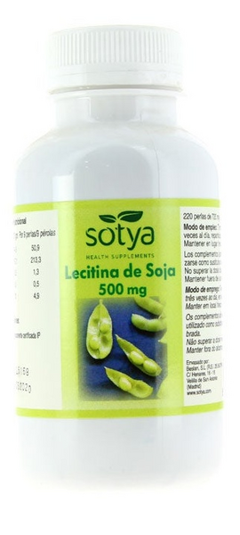 Sotya Lecitina de Soja 500 mg 220 Cápsulas