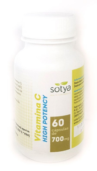 Sotya Vitamina C High Potency 700 mg 60 Cápsulas