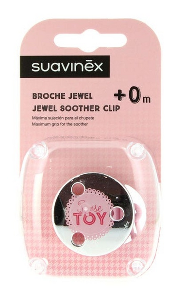 Suavinex Broche Pinza Jewel Toy Rosa 0m+