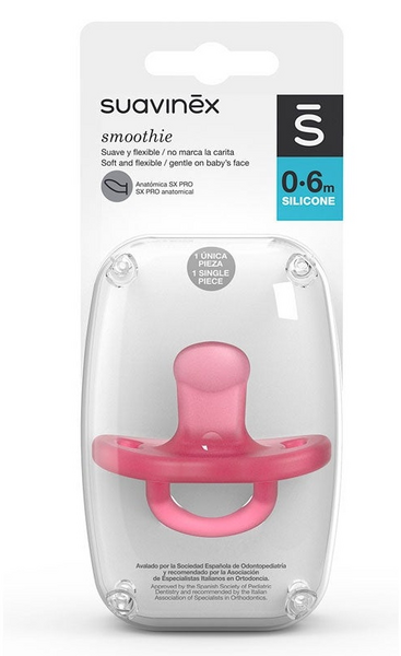 Suavinex Chupete Todosilicona Anatómico 0-6m Rosa