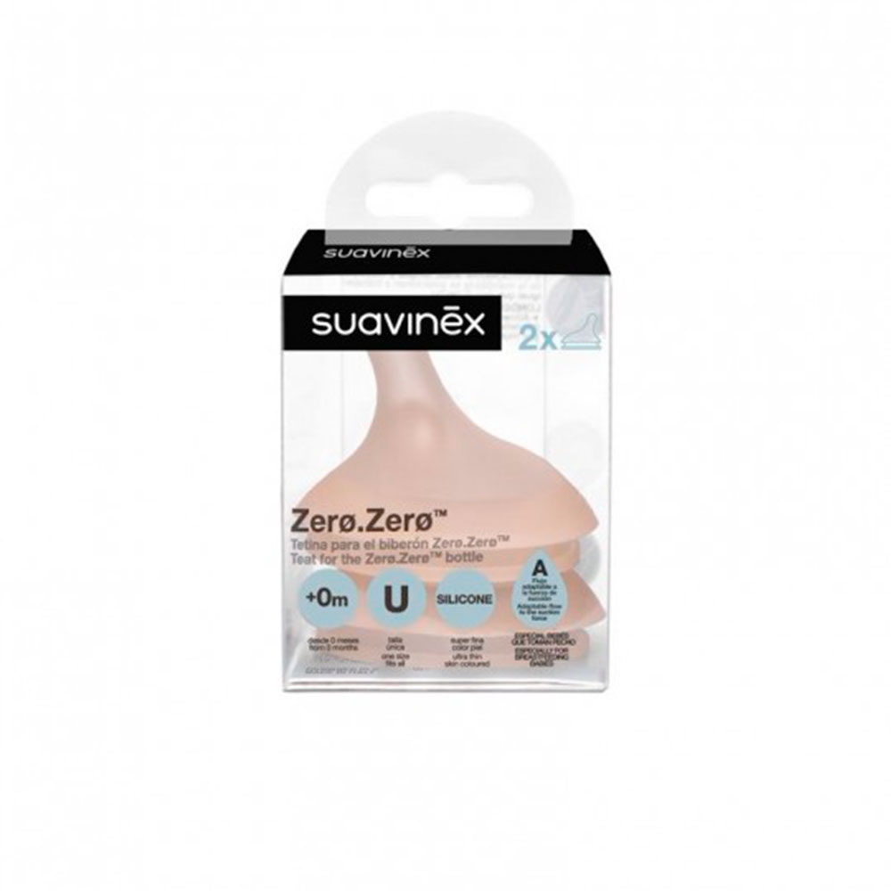 Suavinex Tetina Anticólico Silicona ZeroZero Flujo adaptable