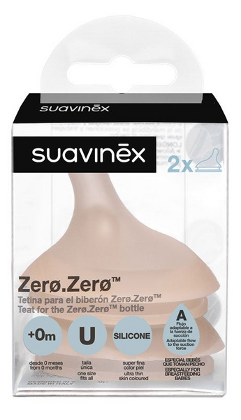 Suavinex Tetina Lactancia Mixta Flujo Variable 2 uds