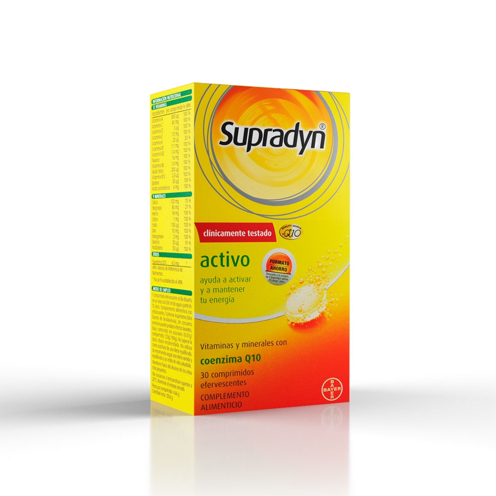 Supradyn Activo 30 comprimidos efervescentes