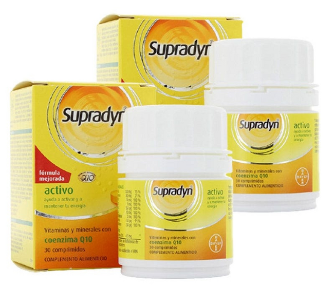 Supradyn Activo Vitaminas y Energía 2x30 Comprimidos