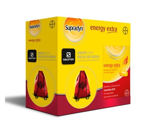 Supradyn Energy Extra Vitamina Deporte 30 Comprimidos + Regalo Bolsa Salomon