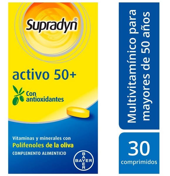 Supradyn Nuevo Activo 50+ Energía y Vitalidad 30 Comprimidos